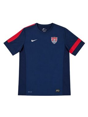 Nike USA Soccer Training Jersey Dri-FIT Navy Red Men’s Large